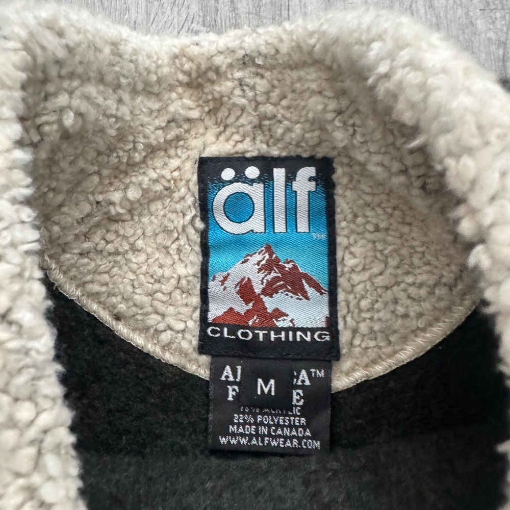 Kuhl Alf Alfpaca Fleece Pullover Mock Neck Brown Vintage size Medium - Picture 4 of 9